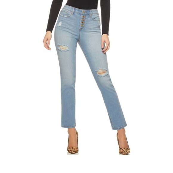 Sofia Jeans Leslie Super High Rise Slim Straight size 18 NWT - Picture 2 of 9